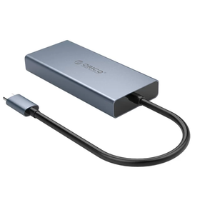 Orico Koyu Gri Type-C to USB 3.0 HDMI VGA AUX PD Çoklayıcı Dönüştürücü HUB