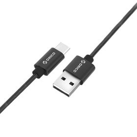 Orico USB to Type-C 3A Örgülü 1 mt Siyah Data ve Şarj Kablosu