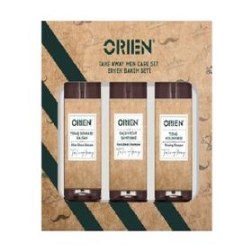 Orien Take Away 100 ml Balsam + 100 ml Şampuan + 100 ml Kolonya Erkek Bakım Seti