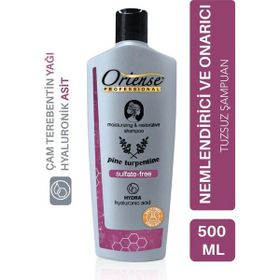 Oriense Hyaluronik ve Çam Terebentin 500 ml Tuzsuz İçerik Nihai Temizlik Kimyasal İçermez Şampuan