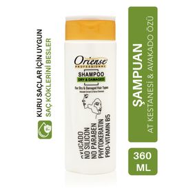 Oriense Kuru ve Yıpranmış Saçlar İçin Pro-Vitamin B5 ve Fitokeratin Nihai Bakım 360 ml Şampuan