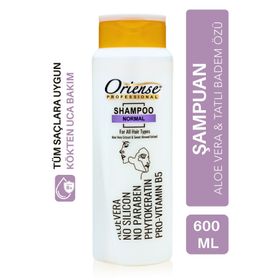 Oriense Normal Silikon ve Paraben İçermez Pro Vitamin B5 Güçlü Formül 600 ml Şampuan