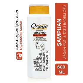 Oriense Renk Koruyucu Badem ve Argan Özlü Paraben İçermez 600 ml Şampuan