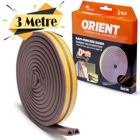 Orient Kahverengi Kapı Pencere Fitili Soğuk 2x3 m İzolasyon Bandı