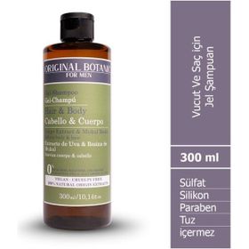 Original Botanic 300 ml Vucut Saç İçin Vegan Jel Erkek Şampuan