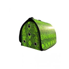 Orijin 42x26x25 cm Kobra Deri Flybag Kedi Köpek Taşıma Çantası