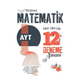 Orijinal Mikro AYT Matematik 12'li Deneme Sınavı Orijinal Yayınları