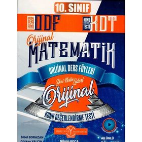 Orijinal Yayınları 10. Sınıf Matematik Orjinal Ders Foyu ve Konu Değerlendirme Testi Seti