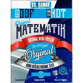 Orijinal Yayınları 11. Sınıf Matematik Orjinal Ders Foyu ve Konu Değerlendirme Testi Seti