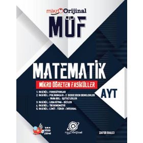 Orijinal Yayınları AYT Matematik MÖF Mikro Öğreten Fasiküller