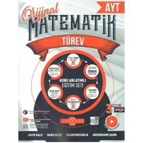 Orijinal Yayınları AYT Matematik Türev Konu Anlatımlı Eğitim Seti