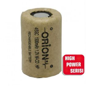 Orion 1.2V NI-CD 4/5SC 1500 mAh HP Şarj Edilebilir Pil