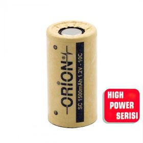 Orion 1.2V NI-CD SC 1500 mAh HP Şarj Edilebilir Pil