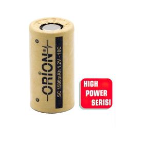 Orion 1.2V NI-CD SC 1500 mAh HP Şarj Edilebilir Pil