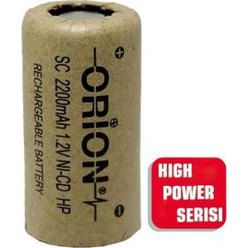 Orion 1.2V NI-CD SC 2200 mAh HP Şarj Edilebilir Pil