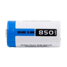 Orion 16340 3.7V 850 mAh Li-ion Şarj Edilebilir CR123A Pil