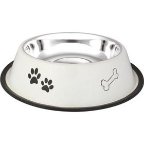 Oripet Pati Kemik Desenli 24 Oz Çelik Kedi Ve Köpek Mama Kabı
