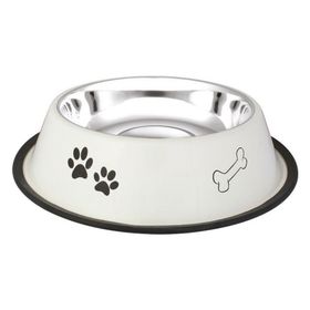 Oripet Pati Kemik Desenli 32 Oz Çelik Köpek Mama Kabı