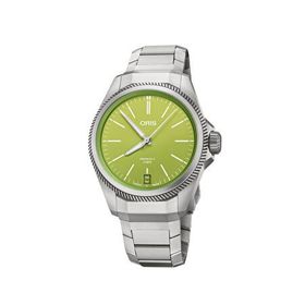 Oris 01 400 7778 7157-SET Propilot X Kermit Edition Gri Çelik Erkek Kol Saati