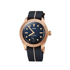 Oris 01 401 7764 3185-SET Carl Brashear Calibre 401 Limited Edition Mavi Erkek Kol Saati
