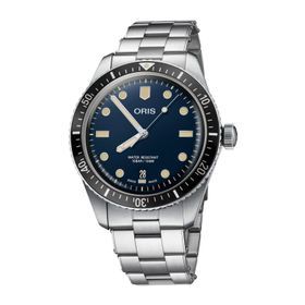 Oris 01 733 7707 4055-07 8 20 18 Divers Sixty Five Gri Çelik Erkek Kol Saati
