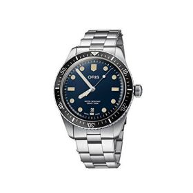 Oris 01 733 7707 4055-07 8 20 18 Divers Sixty Five Gri Çelik Erkek Kol Saati