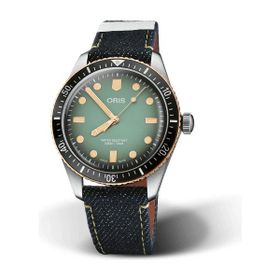 Oris 01 733 7707 4337 X Momotaro Lacivert Erkek Kol Saati