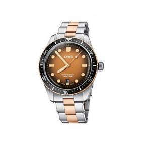 Oris 01 733 7707 4356-07 8 20 17 Divers Sixty Five Gri Bronz Çelik Erkek Kol Saati