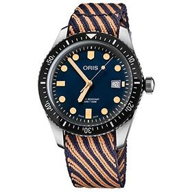Oris 01 733 7720 4035-07 5 21 13 Divers Sixty Five Mavi Erkek Kol Saati