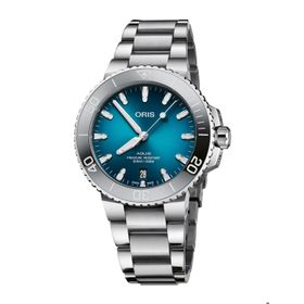 Oris 01 733 7732 4155-07 8 21 05PEB New Aquis Date Gri Çelik Erkek Kol Saati