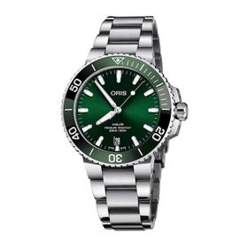 Oris 01 733 7766 4157-07 8 22 05PEB New Aquis Date Gri Çelik Erkek Kol Saati
