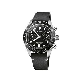 Oris 01 771 7791 4054-07 6 20 01 Divers Sixty Five Siyah Deri Erkek Kol Saati
