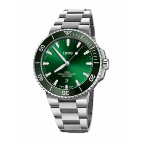 Oris Aquis Date 01 733 7789 4157-07 8 23 04PEB Gri Çelik Erkek Kol Saati