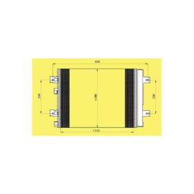 Oris Cdc257016 Duster 10 Sandero 08 Logan 10 1.2 16V-1.4-1.6-1.5 Dci 541x396x16 Klima Kondenseri