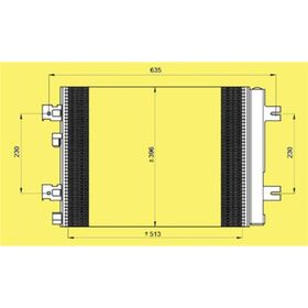 Oris Cdc257016 Duster 10 Sandero 08 Logan 10 1.2 16V-1.4-1.6-1.5 Dci 541x396x16 Klima Kondenseri
