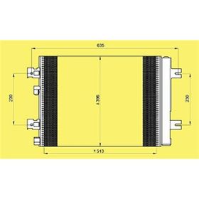 Oris Cdc257016 Duster 10 Sandero 08 Logan 10 1.2 16V-1.4-1.6-1.5 Dci 541x396x16 Klima Kondenseri