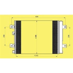 Oris Cdc257016 Duster 10 Sandero 08 Logan 10 1.2 16V-1.4-1.6-1.5 Dci 541x396x16 Klima Kondenseri
