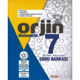Orjin 7 Matematik Destek Soru Bankası-Gama Yayınları