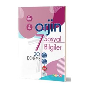 Orjin 7 Sosyal Bilgiler Deneme-Gama Yayınları