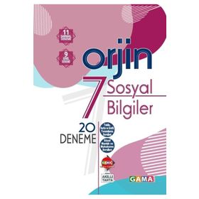 Orjin 7 Sosyal Bilgiler Deneme-Gama Yayınları