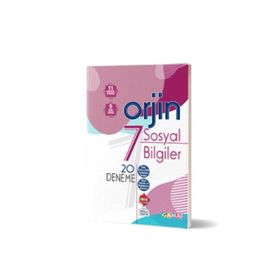 Orjin 7 Sosyal Bilgiler Deneme-Gama Yayınları