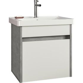 Orka Aydos Gümüş 55 cm Banyo Dolabı