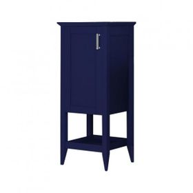 Orka Bastle 40 cm Mdf Mat Lacivert Banyo Boy Dolabı