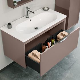 Orka Clay 100 cm Banyo Dolabı