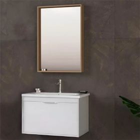 Orka Clay 100 CM Beyaz Banyo Dolabı Takımı