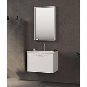 Orka Clay 65 CM Beyaz Banyo Dolabı Takımı
