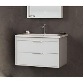 Orka Clay 65 CM Beyaz Banyo Dolabı Takımı