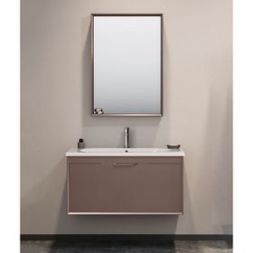 Orka Clay 80 CM Toprak Banyo Dolabı Takımı