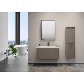 Orka Clay 80 CM Toprak Banyo Dolabı Takımı