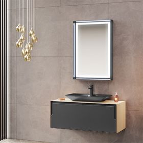 Orka Craft 100 cm Meşe Antrasit Alt Modül Boy Dolabı